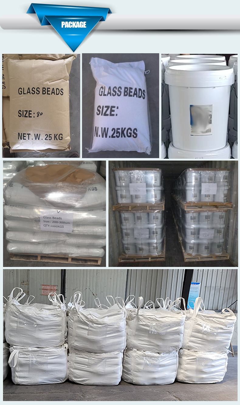 Blasting media glass beads -4-